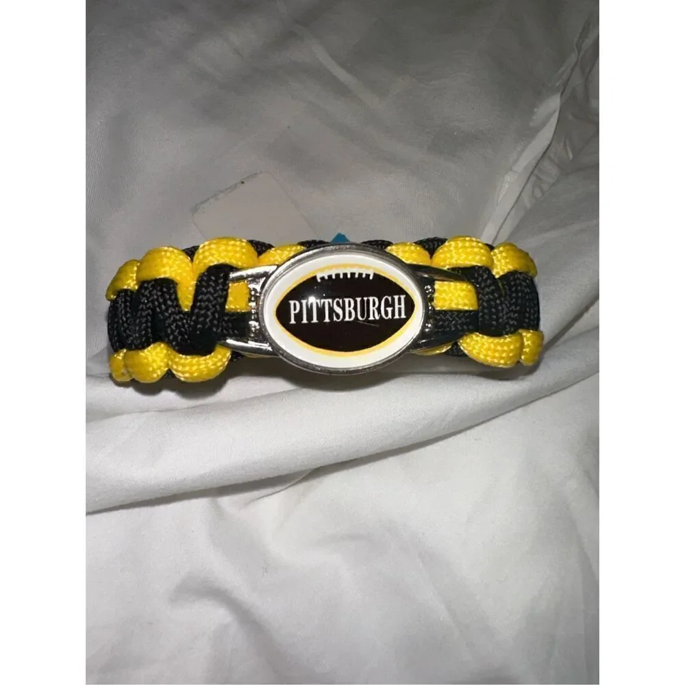 NFL Pittsburgh Steelers Woven Bracelet NIP